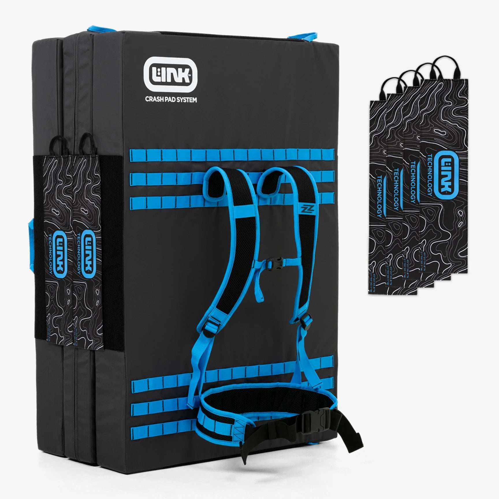 Triple LINK Crash Pad Set - Topo – ZIGZAG Climbing