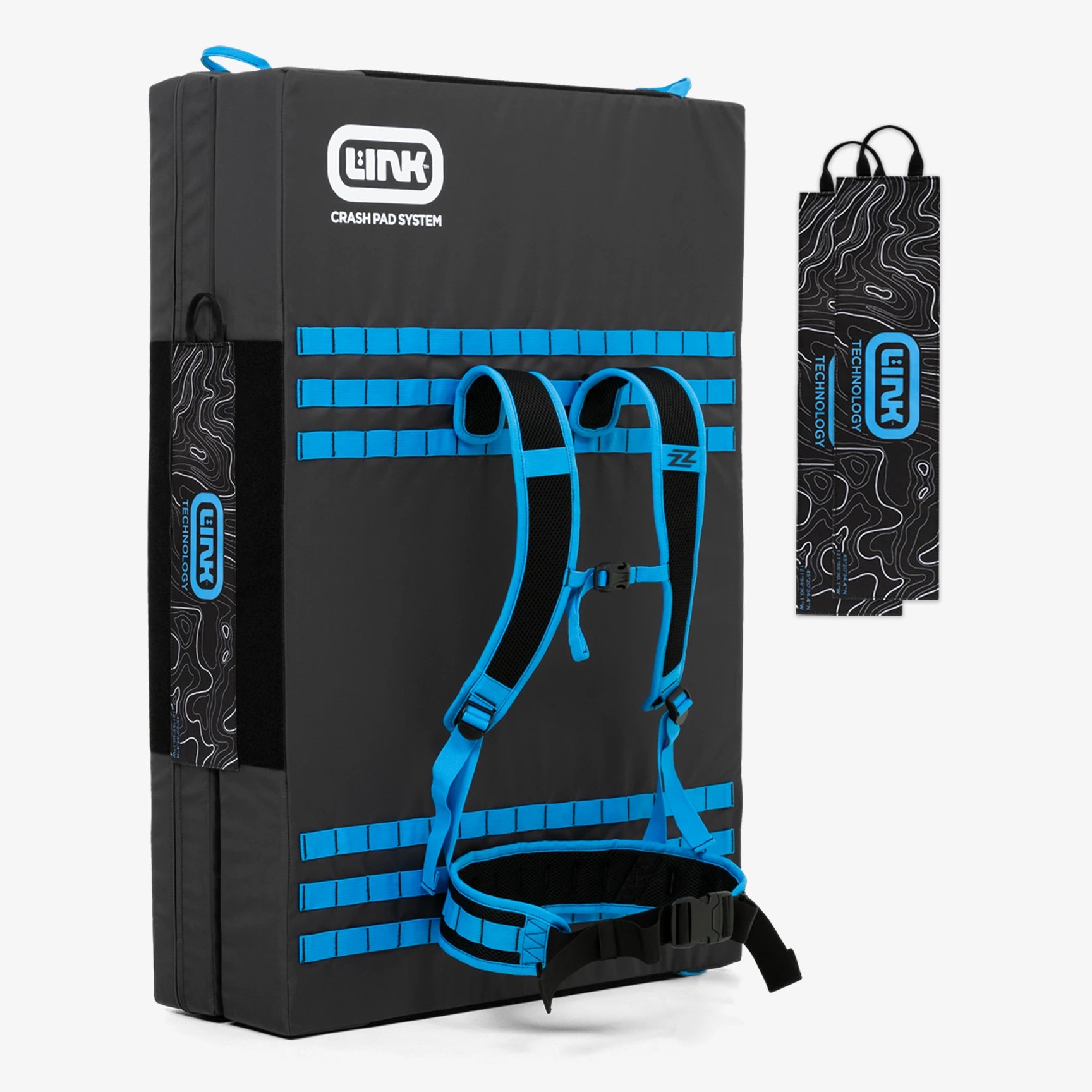 Double LINK Crash Pad Set Topo ZIGZAG Climbing double-link-crash-pad-set-topo-zigzag-climbing